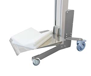 RVS platform V-wieg