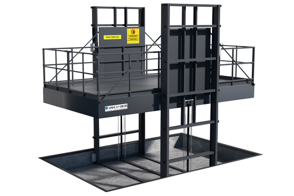 Dubbele kolomlift 2 zijden