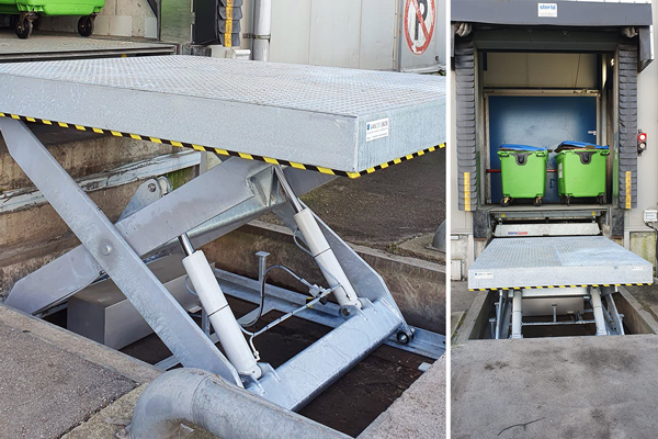 Loadingdock heftafel - 5 ton - Gegalvaniseerd